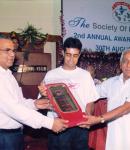 Awarded by The Society of Professionals for becoming No 1 Amateur