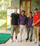 With Daniel Vettori and Glenn McGrath
